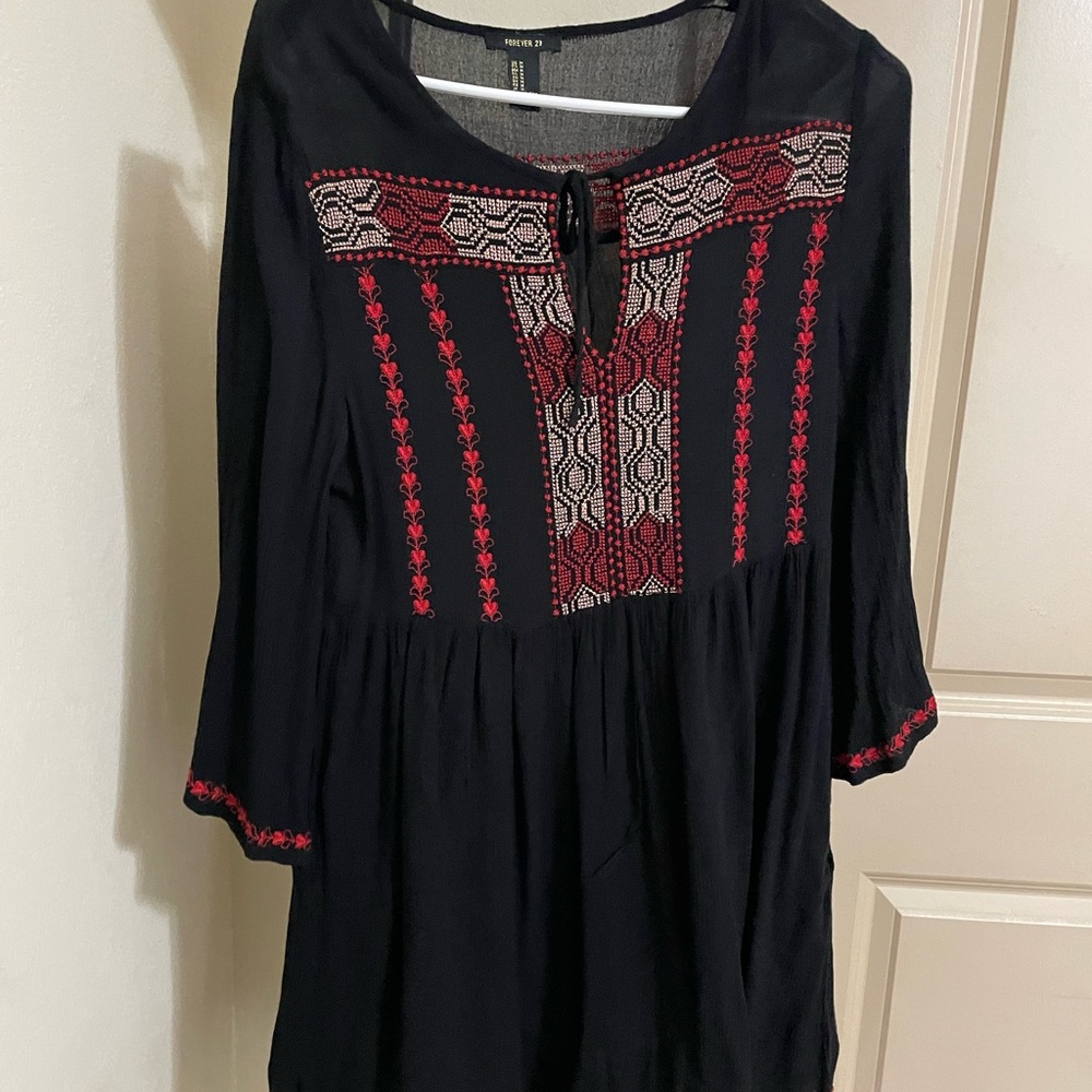 Black bohemian dress